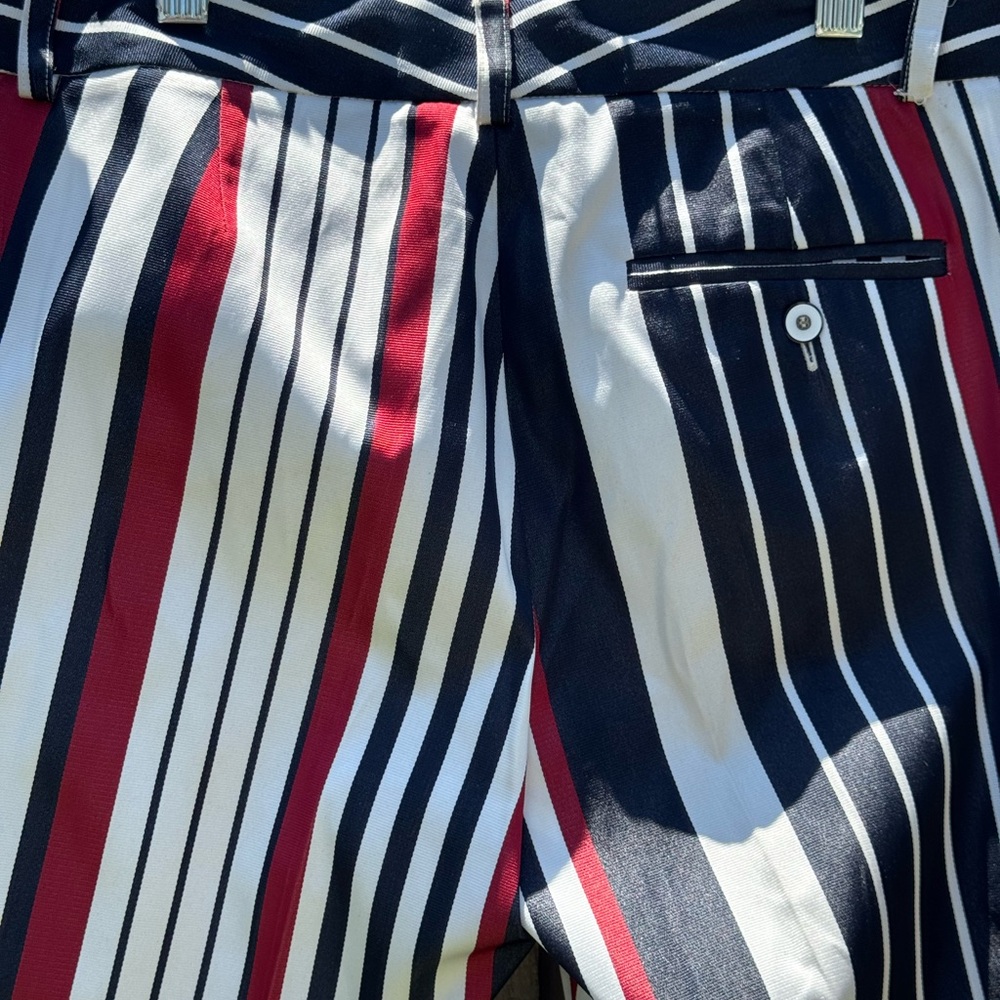 Les Copains Blue Striped Pants - Picture 6 of 8